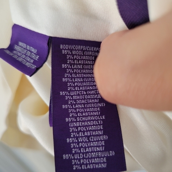 Ralph Lauren Cream Double Breasted Jacket - Picture 5 of 10